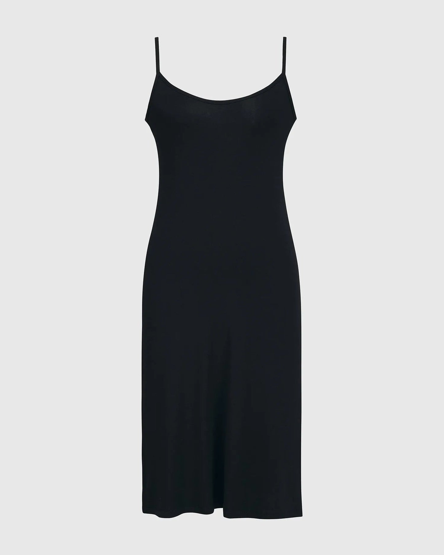 Essential Jersey Slip Dress, Black