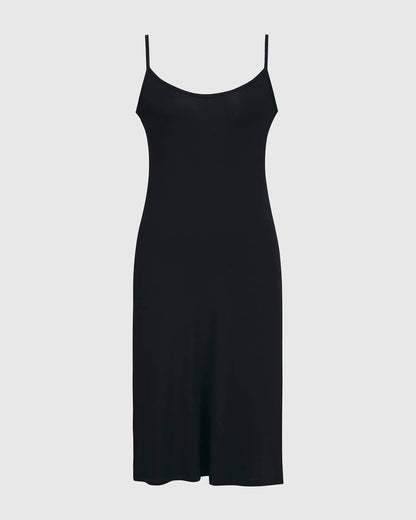 Essential Jersey Slip Dress, Black