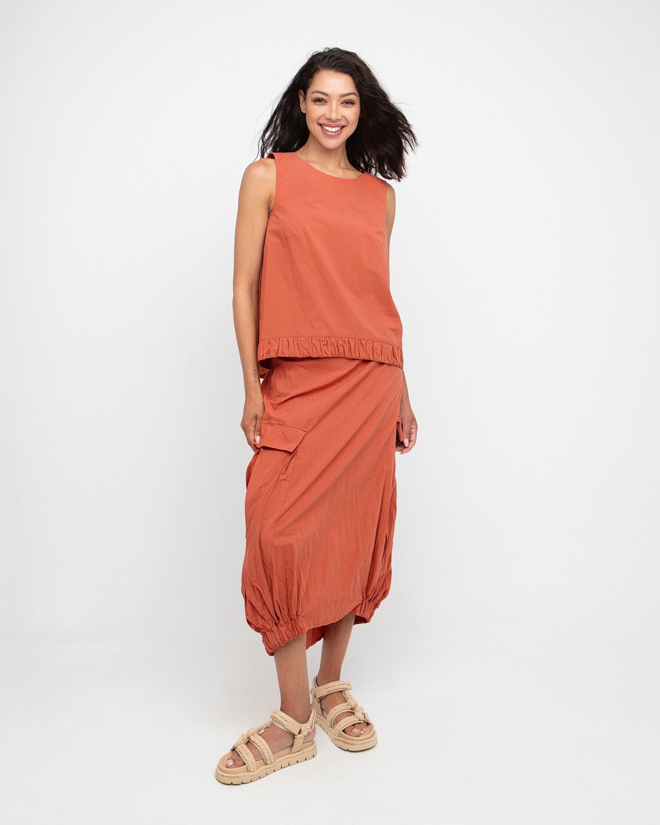 Ozai N Ku Zea Tank Top, Chili
