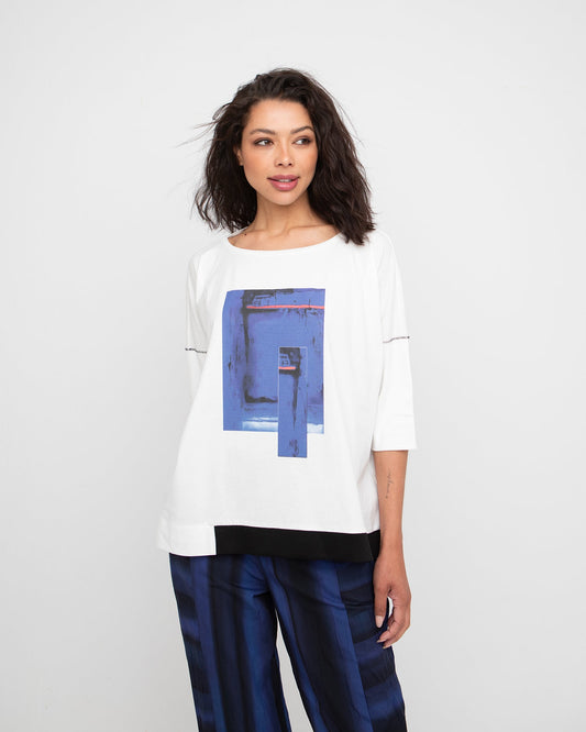 Ozai N Ku Reffe Boxy Tee, White