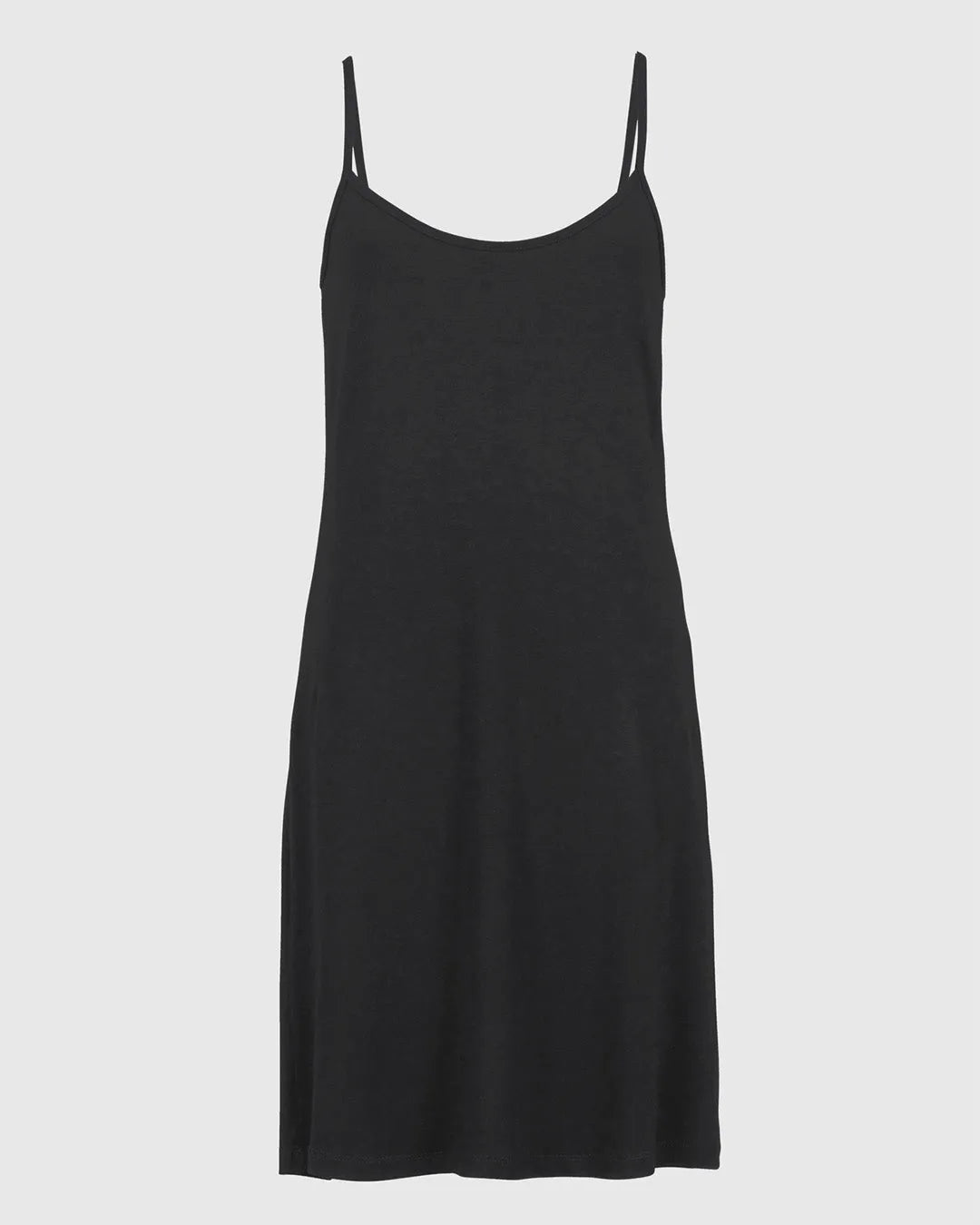 Essential Jersey Slip Dress, Black