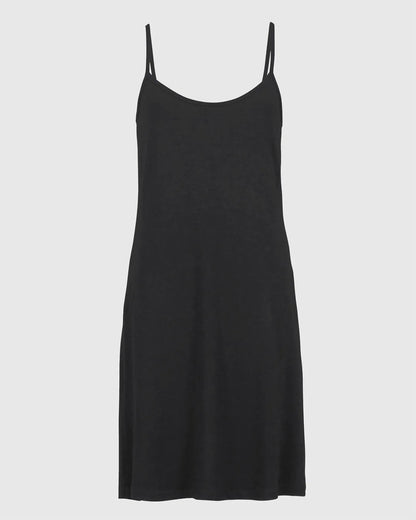 Essential Jersey Slip Dress, Black