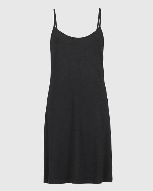 Essential Jersey Slip Dress, Black
