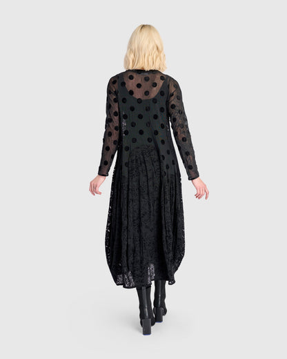 Jolie Mesh Dress, Black